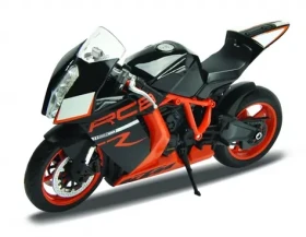 Welly - Motocykel KTM 1190 RC8 R 1:10 čiernooranžová