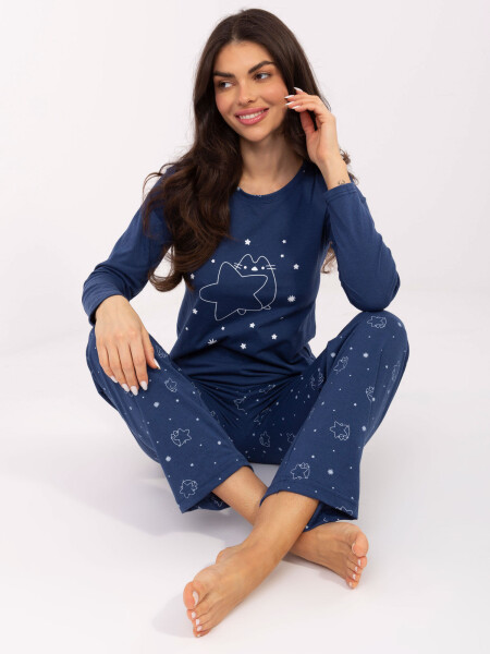 Dámske pyžamo DU PI FP 005.61 modré - FPrice XXL