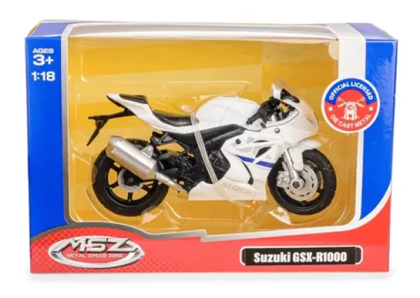 Daffi Motocykel SUZUKIX STI 20 GSX-R1000 biela