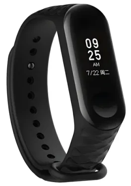 Beline čierna / Remienok pre XIAOMI Mi Band 5/6/7 / silikónový