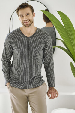 Taro Luca 3481 pyžamo dĺžka/r M-2XL Z25/26 pánske grafit XL