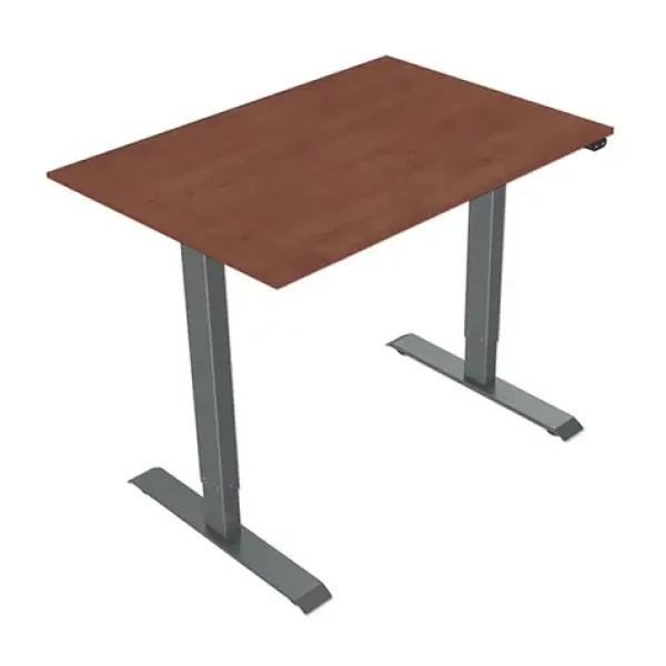 Neutralle MOKT75140ANN Pracovný stôl čerešňa-šedá / elektricky nastaviteľná výška / 75x140cm / nosnosť 70kg (MOKT75140ANN)