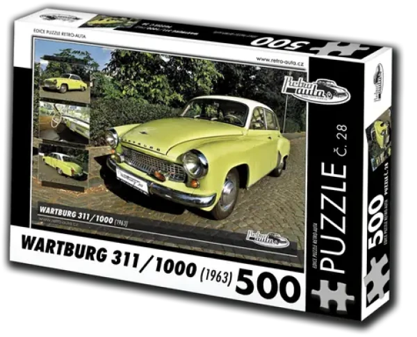 RETRO-AUTA Puzzle č. 28 Wartburg 311,1000 (1963)