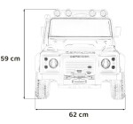 Mamido Detské elektrické autíčko Land Rover Defender 110 SVX Concept zelené