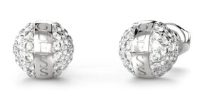 Guess Trblietavé oceľové náušnice so zirkónmi Calypso JUBE04459JWRHT/U
