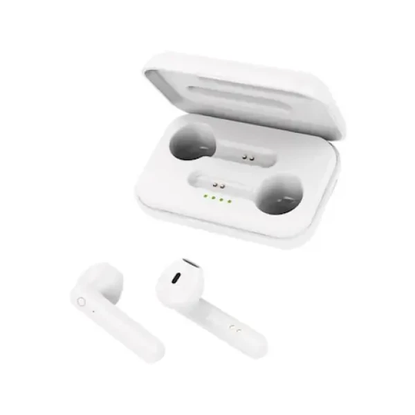 Forever TWE-110 Earp biela / Bluetooth slúchadlá s mikrofónom / Bluetooth 5.1 (GSM114777)