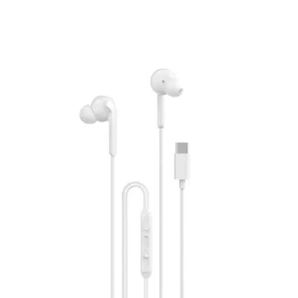 Dudao X3C drôtové slúchadlá do uší biela / s mikrofónom / USB-C / 1.2 m (164548)