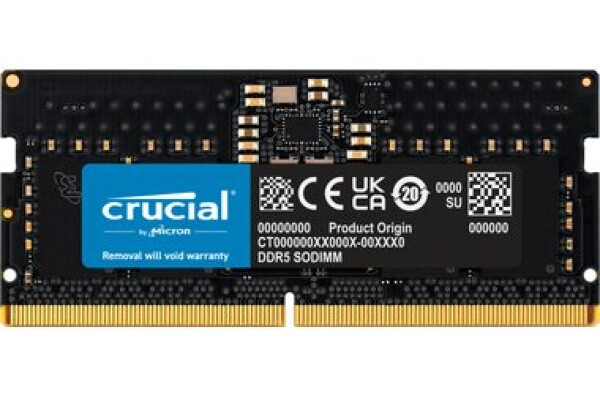 CRUCIAL 8GB (1x8GB) 4800MHz/DDR5/SO-DIMM/CL40/1.1V (CT8G48C40S5)