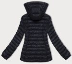 Dámska prešívaná bunda v grafitovej farbe s kapucňou J Style (16M9102-105) odstíny šedé S (36)