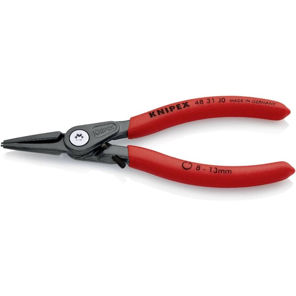 Knipex 48 31 J0 kliešte na poistné krúžky Vhodné pre vnútorné krúžky 8-13 mm Tvar hrotu rovný; 48 31 J0