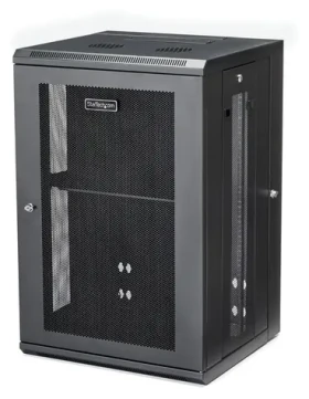 StarTech Nástenný rozvádzač 18U čierna / Nástenný rozvádzač / 19" / Šírka 610 mm / Hĺbka 551 mm / nosnosť 90 kg (RK1820WALHM)