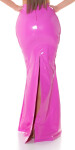 Soo Sexy! Koucla Latexlook Maxiskirt with XL Slit pink S