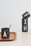 DESIGN LETTERS Porcelánový hrnček/dózička LETTERS Black 300 ml