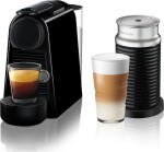 DeLonghi Nespresso Essenza Mini EN85.BAE + Aeroccino3 / Kávovar na kapsule / Nespresso / 1150 W / 0.6 L / 19 bar / čierna (EN85.BAE)