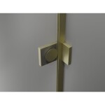 MEXEN/S - Lunar Duo sprchovací kút dvere krídlové pravá 115 x 75, transparent, zlato kartáčovaná 834-115P-075L-55-00