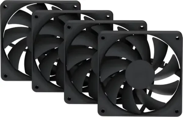 HYTE FA12 4ks čierna / Ventilátor / 120 mm / 1500 RPM / 28 dB / 4-pin PWM (FAN-HYTE-FA12-BB-4)