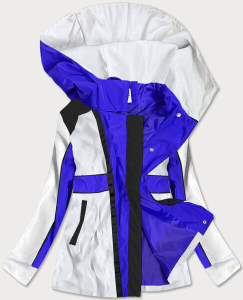 Světle dámská bunda větrovka kapucí model 16148774 ZAC&ZOE Barva: odcienie niebieskiego, Velikost: