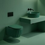 REA - Súprava: Závesná WC misa + Umývadlo na dosku Duo Matcha Matt KPL-K3002