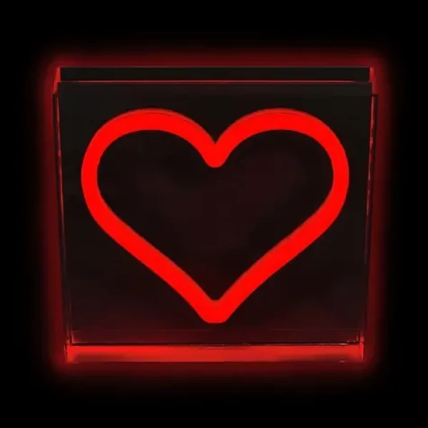 2Kids Toys LED NEON LIGHT lampička Srdce červené (2D98121)