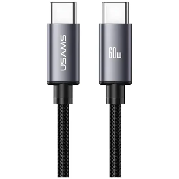 USAMS U91 Tarnish / Dátový kábel / USB-C (M) - USB-C (M) / 60 W PD / 1 m (SJ769USB01)