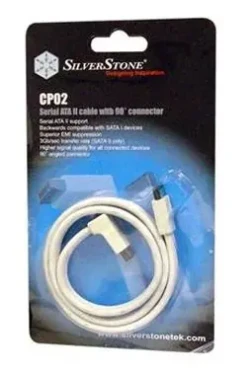 SilverStone SST-CP02 / kábel Serial ATA II / konektor 90 stupňov / 50cm (SST-CP02)