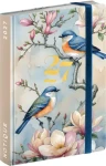 NOTIQUE Vtáčiky 2027 / Týždenný diár do kabelky / 9,8 x 14,5 cm / anglické kalendárium