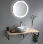AQUALINE - NOA guľaté zrkadlo s LED osvetlením, ø 60cm OM260
