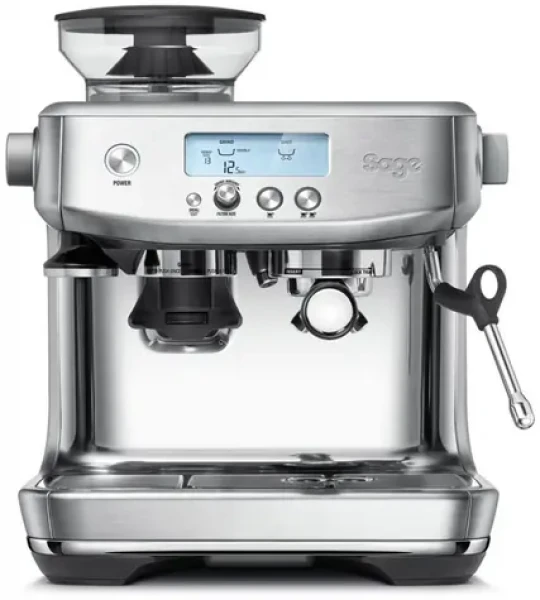 Sage Espresso Machine SES878BSS strieborná / Páková kávovar / 1650W / LCD / mlynček / 2 l (SES878BSS4EEU1)