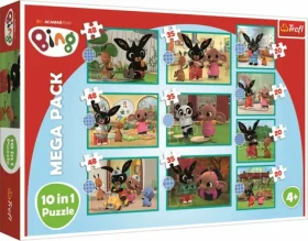 Trefl - Puzzle - Bing a priatelia Mega PACK 10v1