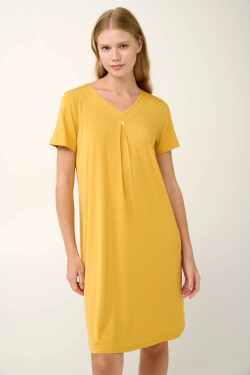 Vamp - Letná nočná košeľa so záhybmi 22910 - Vamp yellow narcissus M
