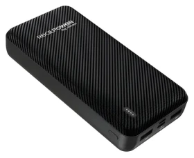 RealPower PB-20000 SE čierna / Powerbanka 20 000 mAh / 2x USB-A výstup / Micro-USB a USB-C vstup (415548)