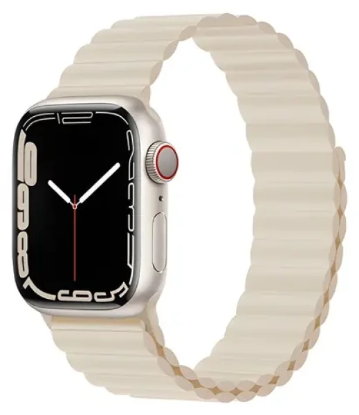 Devia Deluxe Sport 3 Starlight / Remienok pre Apple Watch / 40/41/42 mm / silikónový / magnetický (6938595364754)