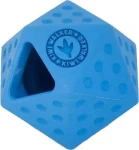 KIWI WALKER Gumová hračka ICOSABALL Mini modrá / Hračka pre psov / otvor na maškrty / 6,5 cm (RUB-857)