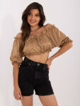 Blúzka LK BZ 509746.61 camel jedna velikost