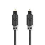 Nedis Optický audio kábel TosLink (M) - TosLink (M) 5.00 m antracit (CABW25000AT50)