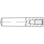 TOOLCRAFT 144741 kužeľový kolík (Ø x d) 12 mm x 70 mm ocel 10 ks; 144741