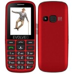 EVOLVEO EasyPhone EG + stojanček červená / 2.4 / SOS / Bluetooth / microSDHC (EP-550-EGR)