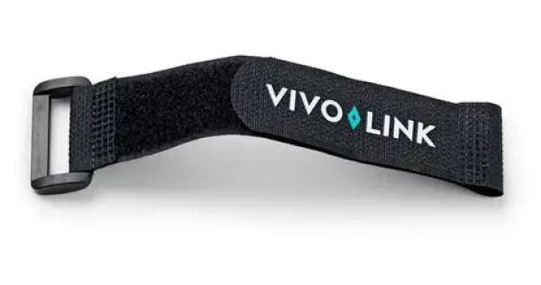 VivoLink Velcro káblová páska čierna / Sťahovacia páska / 200 mm / 25 kusov (PROTIE)