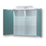 OLSEN SPA - Vrchný zrkadlová skrinka ARLES s LED osvetlením - Rozmery skriniek - 60 × 64 × 15 cm OLNARL60