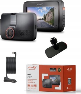 Mio MiVue 802 Quad HD Wi-Fi Bateria, USB Čierny