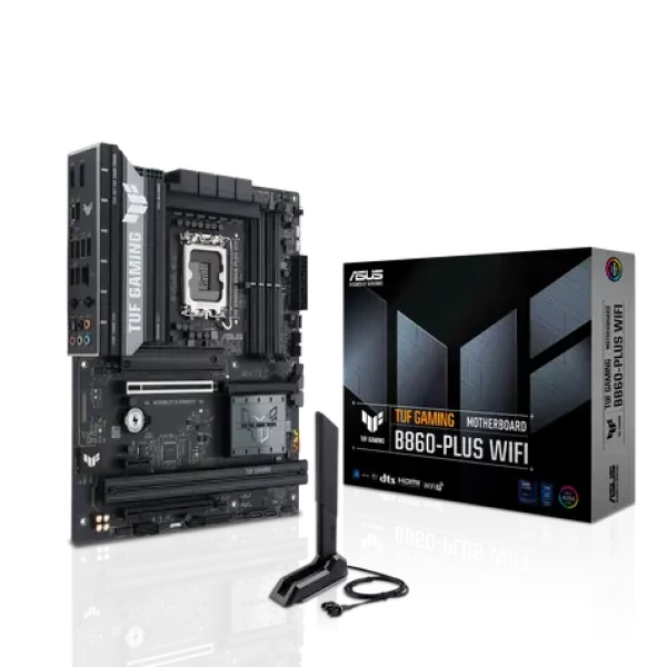 Asus TUF GAMING B860 - PLUS WIFI / B860 / LGA 1851 / 4X DDR5 / PCIEx 16 / 2.5 GLAN / Wi-Fi / ATX (90MB1JL0-M0EAY0)