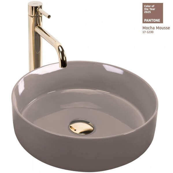 REA - Umývadlo na dosku SAMI Beige Shiny REA-U6382