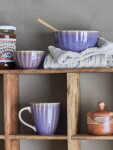 Bloomingville Kameninová miska Latina Purple 400 ml