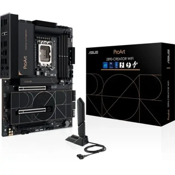 Asus ProArt Z890-Creator WIFI / Z890 / LGA 1851 / 4X DDR5 / PCIex16 / 1x 10GLAN / 1x 2.5GLAN / ATX (90MB1JD0-M0EAY0)