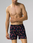 Boxerky Atlantic 2GMB-006 A'2 S-2XL tmavě modrá a smaragdová S