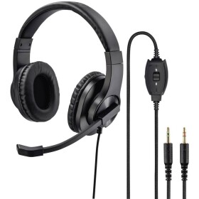 Hama PC Headset HS-P300 stereo čierna / tlačidlo MUTE / ovládanie hlasitosti (139925-H)