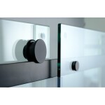 HOPA - Sprchové dvere BELVER BLACK - Farba rámu - Čierna, Rozmer A - 120 cm, Smer zatvárania - Univerzálny Ľavé / Pravé, Výplň - Číre bezpečnostné sklo - 8 mm BCBELV12BCN