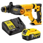 DeWalt DCH263P1 / Aku Kombinované kladivo / 18V / 5.0Ah / 1.165 ot-min / 4.300 úderov-min / 3.0J / SDS- PLUS (DCH263P1)