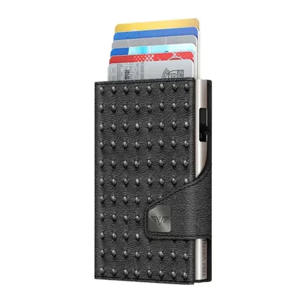TRU VIRTU Click Slide Punk Silver/Silver / Peňaženka / RFID ochrana / koža a hliník / až 12 kariet (24104000708)