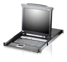 Aten LCD KVMP Switch 8- Port čierna / KVM switch / 19" TFT LCD / USB / LAN / 1920×1200 / 1U rack (CL5708N-ATA-2XK07GG)